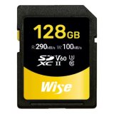 Wise SDXC UHS-II V60       128GB R:290MBs / W:100MBs   WI-SD-S128 #1