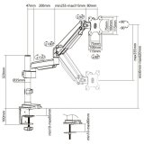 Equip 17 -32  Articulating Monitor Desk Mount Bracket #7