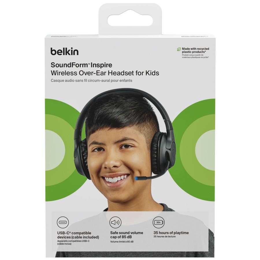 Belkin Soundform Inspirer On-Ear Kids Headphone Bluetooth, black #11