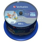 1x50 Verbatim BD-R Blu-Ray 25GB 6x Speed DL Wide Printable CB #1