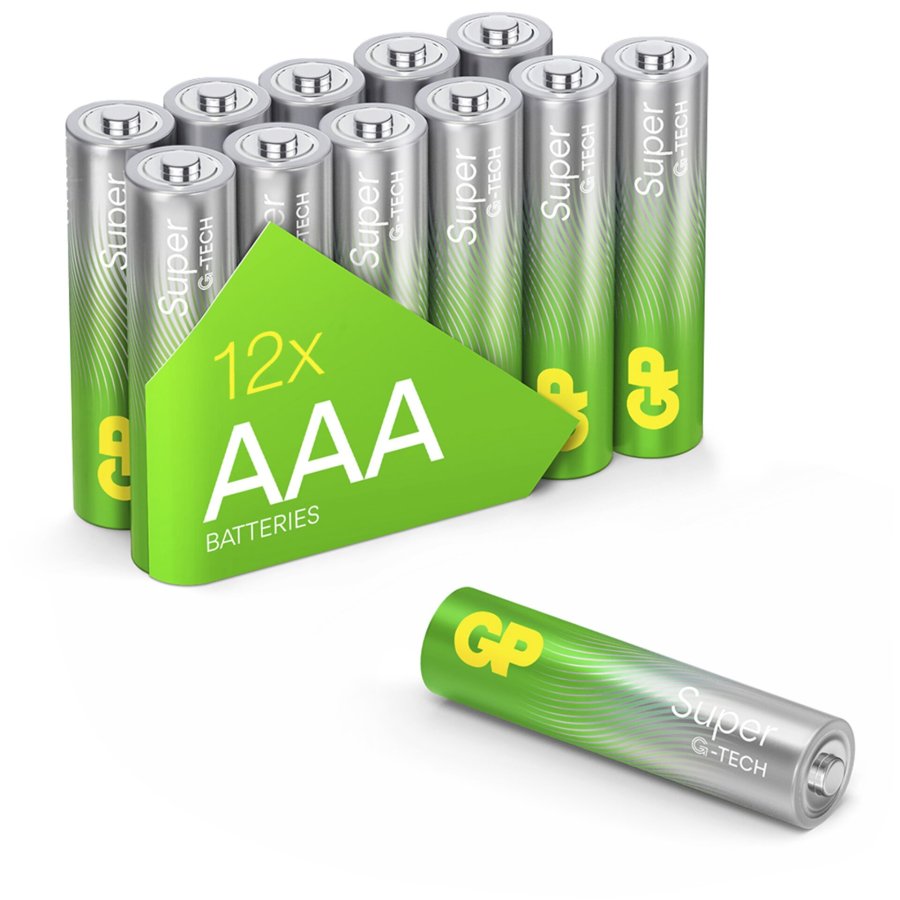 1x12 GP Super Alkaline 1,5V AAA Micro LR03 Rel.03024AETA-S12 #1
