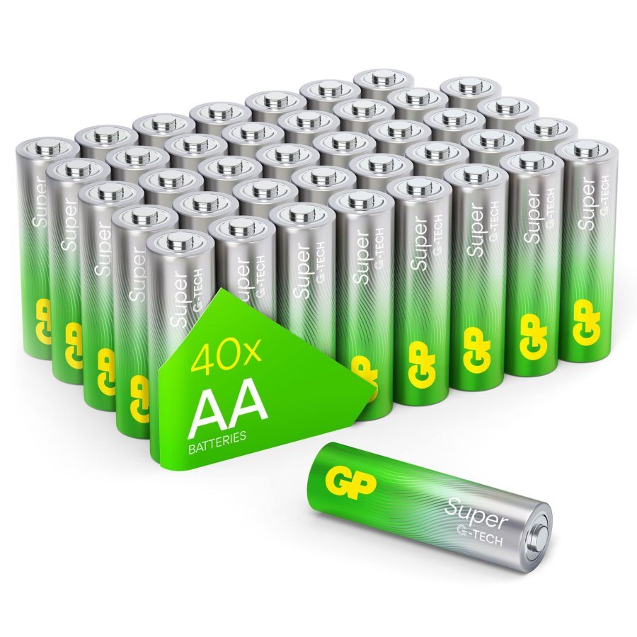 1x40 GP Super Alkaline AA Mignon Batteries PET Box GPSUP15A900C40 #1