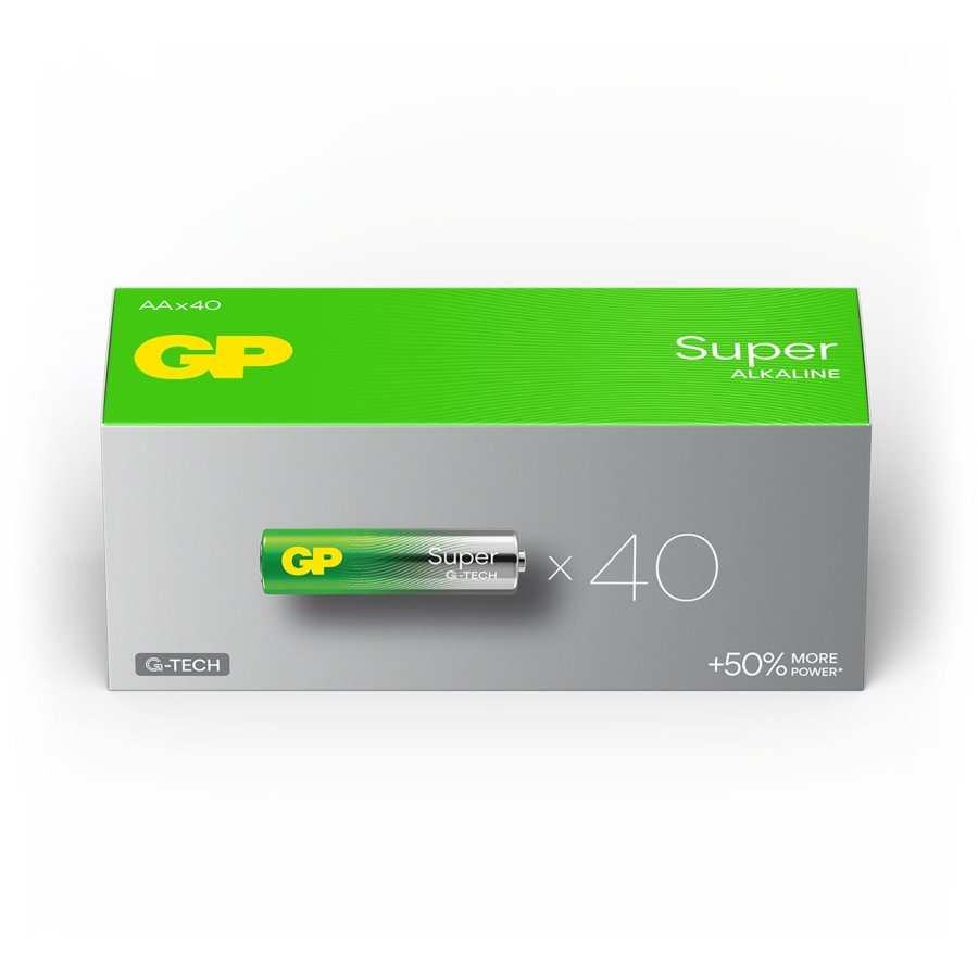 1x40 GP Super Alkaline AA Mignon Batteries PET Box GPSUP15A900C40 #3