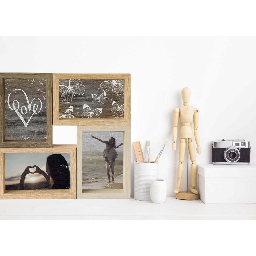 Nielsen Collage Mixed Colours 4 4x10x15 Wood Gal. bunt 8999348 #2