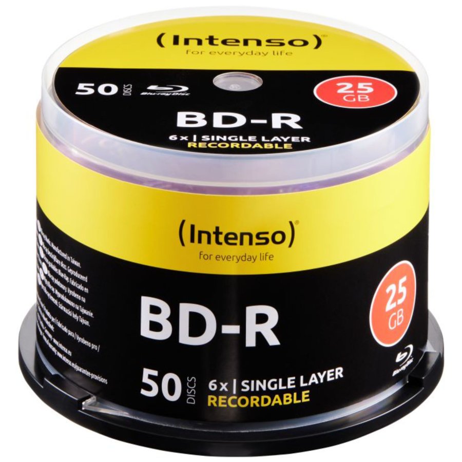 1x50 Intenso BD-R 25GB 6x Speed, Cakebox #1