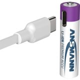 1x4 Ansmann Lithium Akku Micro AAA 400mAh + Cable     1311-0028 #4