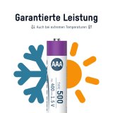 1x4 Ansmann Lithium Akku Micro AAA 400mAh + Cable     1311-0028 #13