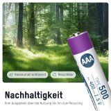 1x4 Ansmann Lithium Akku Micro AAA 400mAh + Cable     1311-0028 #15