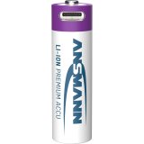 1x4 Ansmann Lithium Akku Mignon AA 1800mAh + Cable     1312-0036 #3