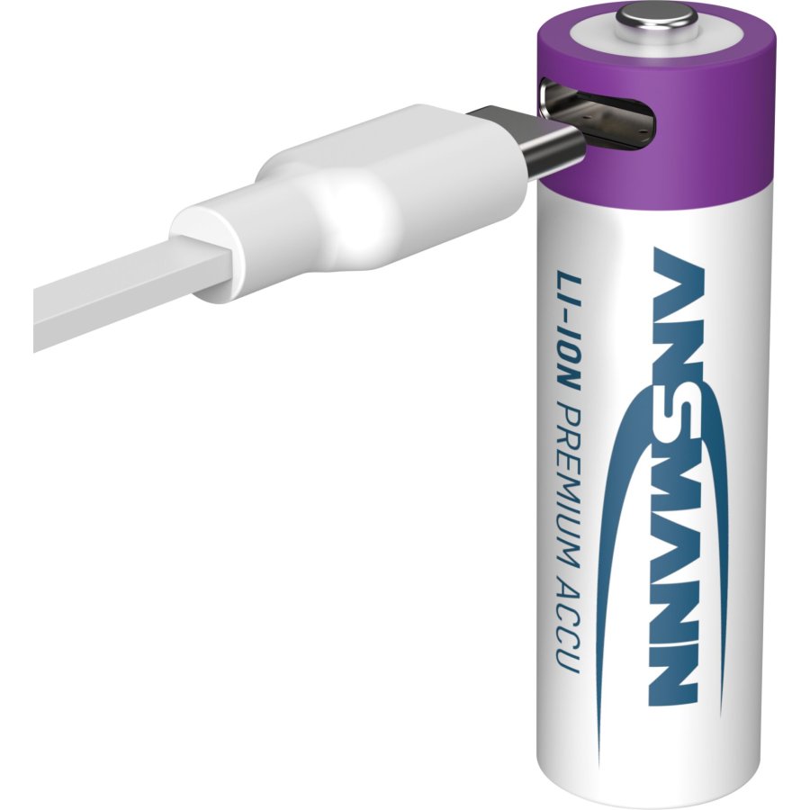 1x4 Ansmann Lithium Akku Mignon AA 1800mAh + Cable     1312-0036 #4