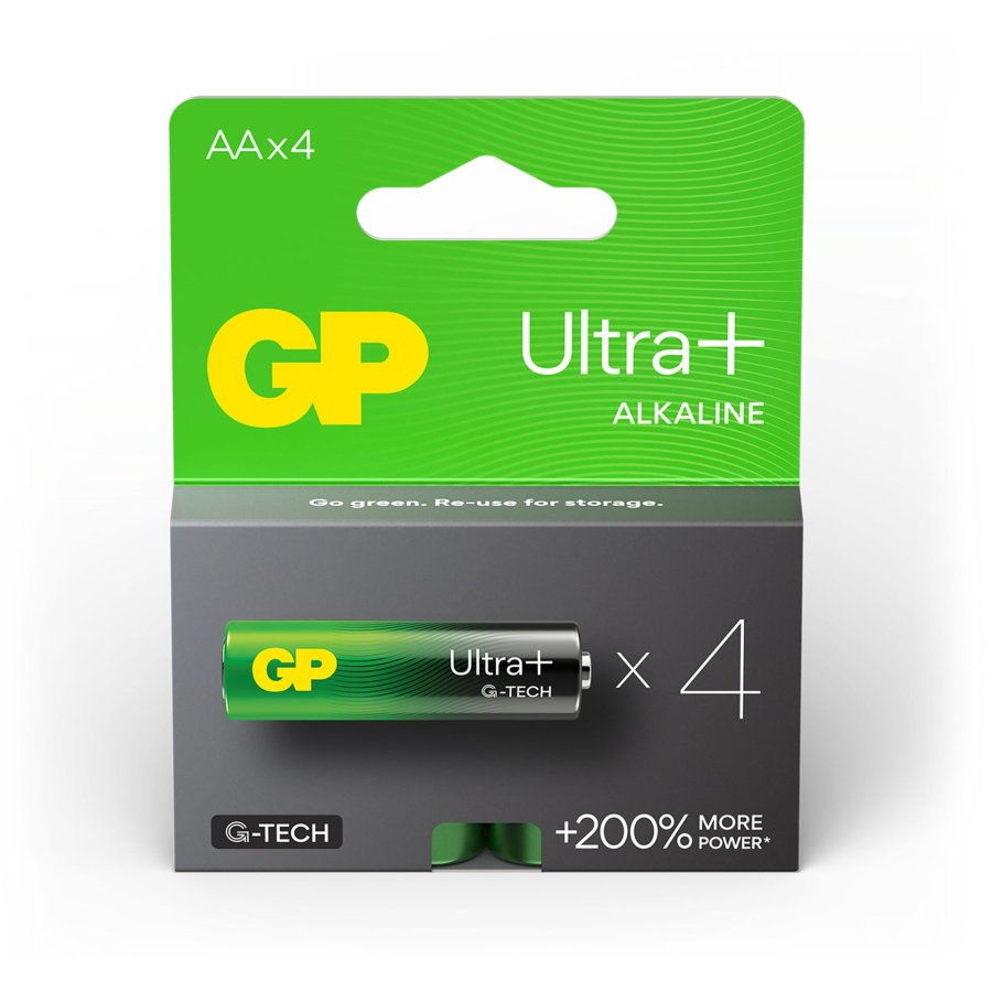 1x4 GP ULTRA PLUS Alkaline 1,5V AA Mignon LR06    03015AUPETA-B4 #3