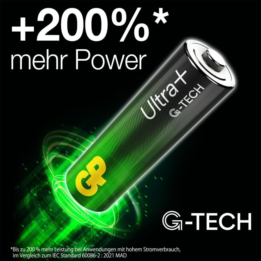 1x4 GP ULTRA PLUS Alkaline 1,5V AA Mignon LR06    03015AUPETA-B4 #8