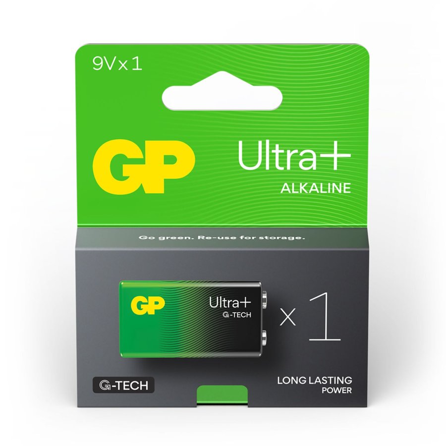 GP ULTRA PLUS Alkaline 9V-Block 6LR61           0301604AUPETA-B1 #3