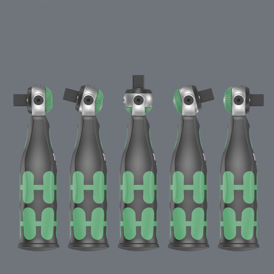 Wera 8009 Zyklop Pocket Set 4 Ratchet Set  Metric / Imperial #6