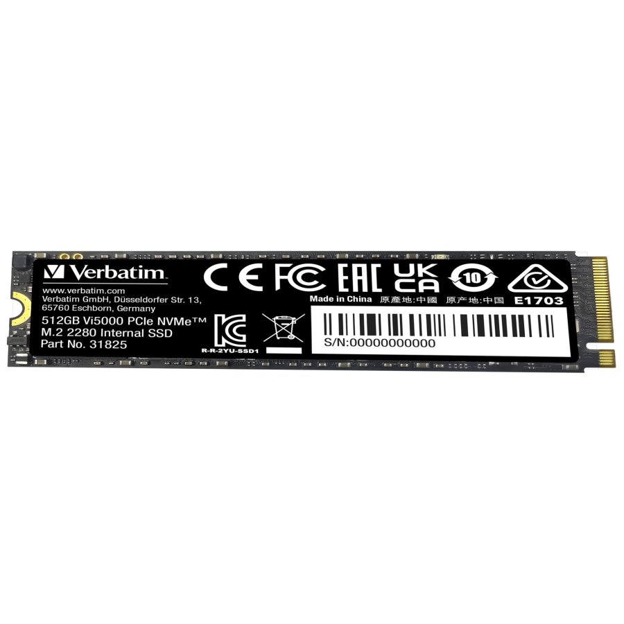 Verbatim Vi5000 M.2 SSD    512GB PCIe4 NVMe                 31825 #3