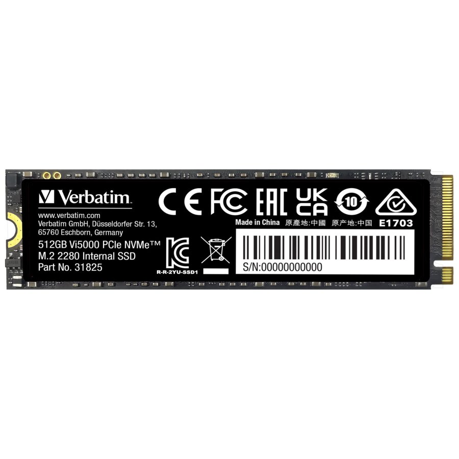Verbatim Vi5000 M.2 SSD    512GB PCIe4 NVMe                 31825 #4