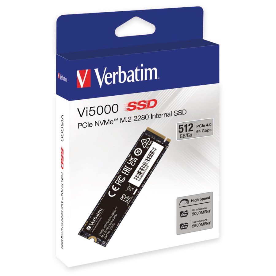 Verbatim Vi5000 M.2 SSD    512GB PCIe4 NVMe                 31825 #5