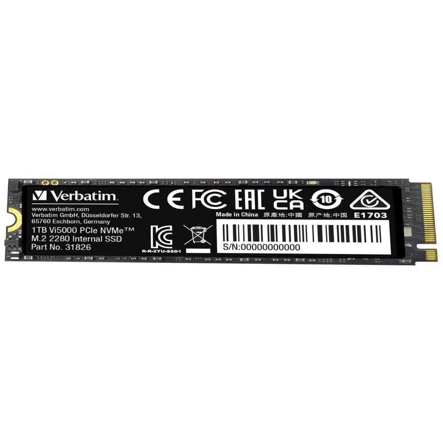 Verbatim Vi5000 M.2 SSD      1TB PCIe4 NVMe                 31826 #3