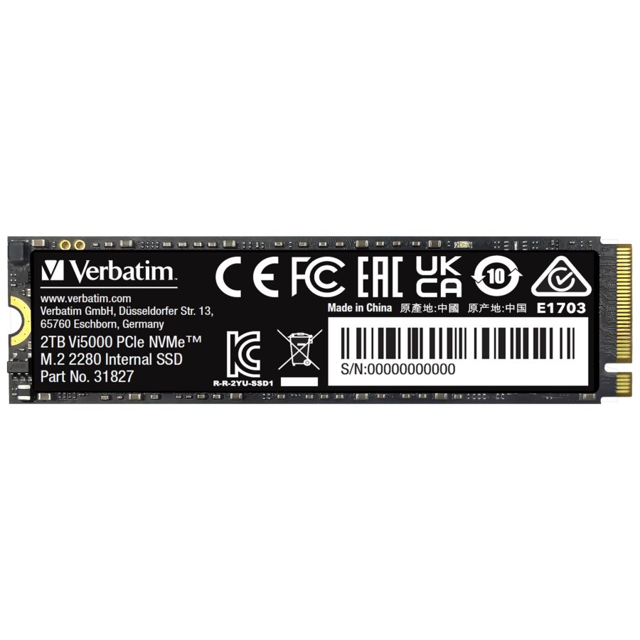Verbatim Vi5000 M.2 SSD      2TB PCIe4 NVMe                 31827 #4
