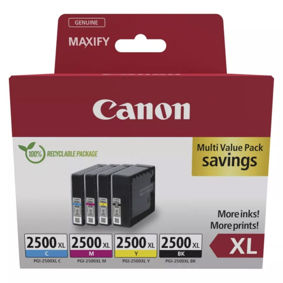 Canon 9254B010 blkpatron 4 stk Original Hjt (XL) udbytte Sort, Bl, Magenta, Gul #1