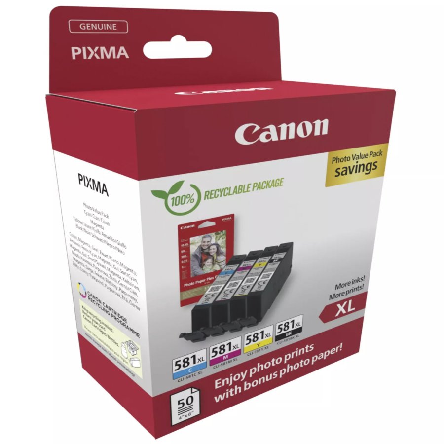Canon 2052C006 blkpatron 4 stk Original Hjt (XL) udbytte Sort, Bl, Magenta, Gul #2