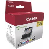 Canon 2078C007 blkpatron 5 stk Original Sort, Bl, Bl, Magenta, Gul #2