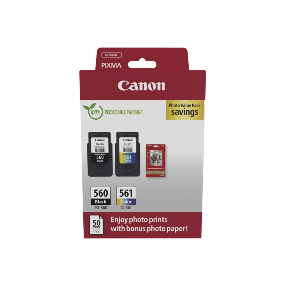 Canon 3713C008 blkpatron 2 stk Original Sort, Bl, Magenta, Gul #1
