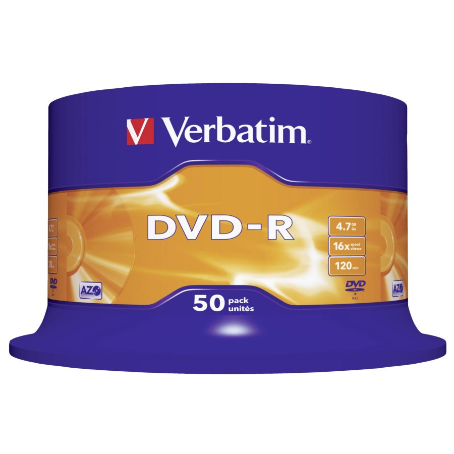 1x50 Verbatim DVD-R 4,7GB 16x Speed, matt silver #2
