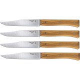 Opinel Table Knives Facette Set of 4  Olive Wood #1