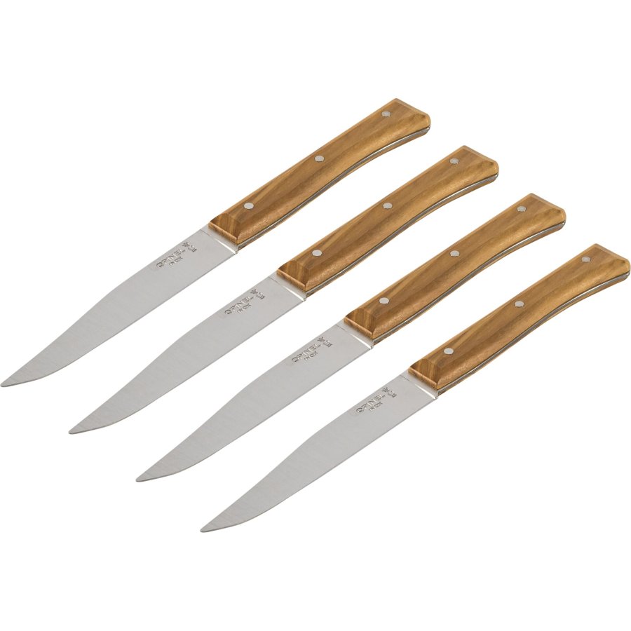 Opinel Table Knives Facette Set of 4  Olive Wood #2