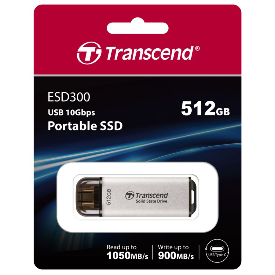 Transcend SSD ESD300S      512GB USB-C silver #7