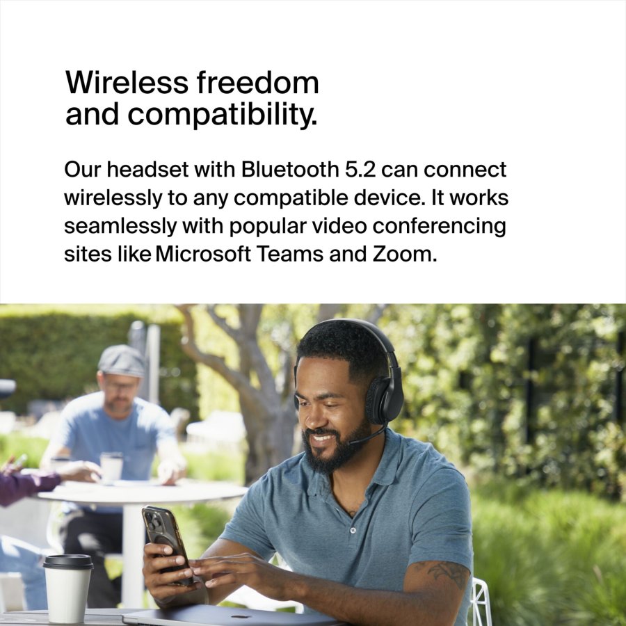 Belkin Soundform Adapt Over-Ear wireless + USB-C Cab.AUD005btBLK #12