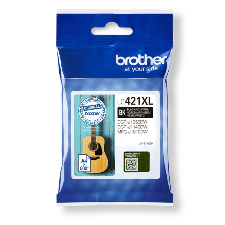 Brother LC421XLBK bl�kpatron 1 stk Original Sort #1