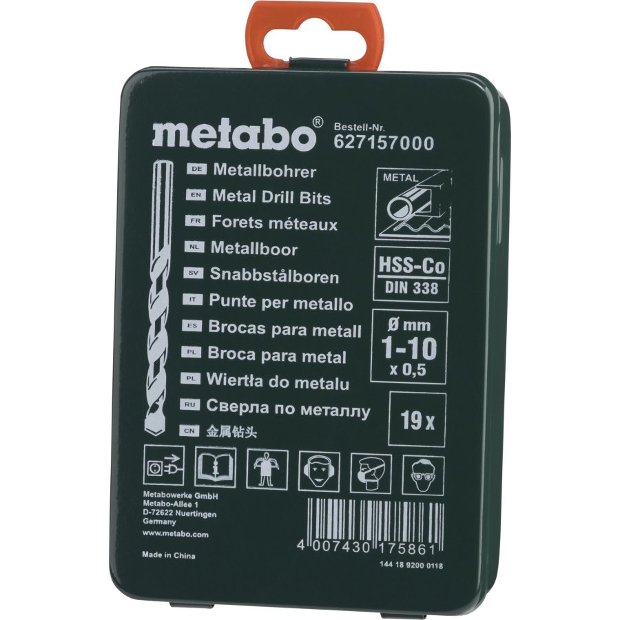 Metabo HSS-CO Drill Bit Cassette SP 19 parts #2