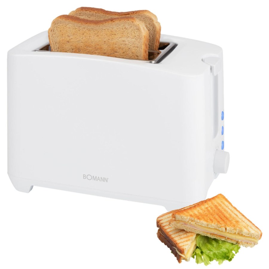 Bomann TA 6065 CB white 2 Slice Toaster #1