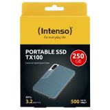 Intenso externe SSD TX100  250GB USB 3.2 Gen 1x1 grey-blue #4