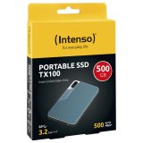Intenso externe SSD TX100  500GB USB 3.2 Gen 1x1 grey-blue #3