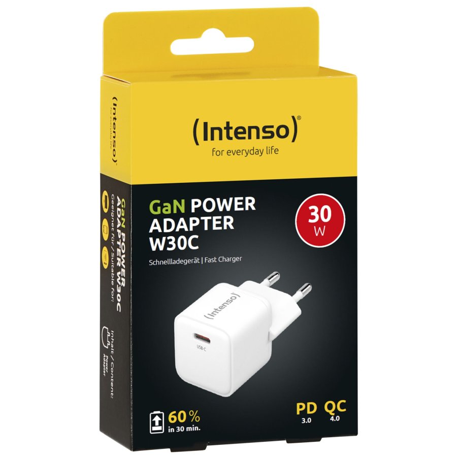 Intenso Power Adapter W30C GaN white 1x USB-C 30W #3