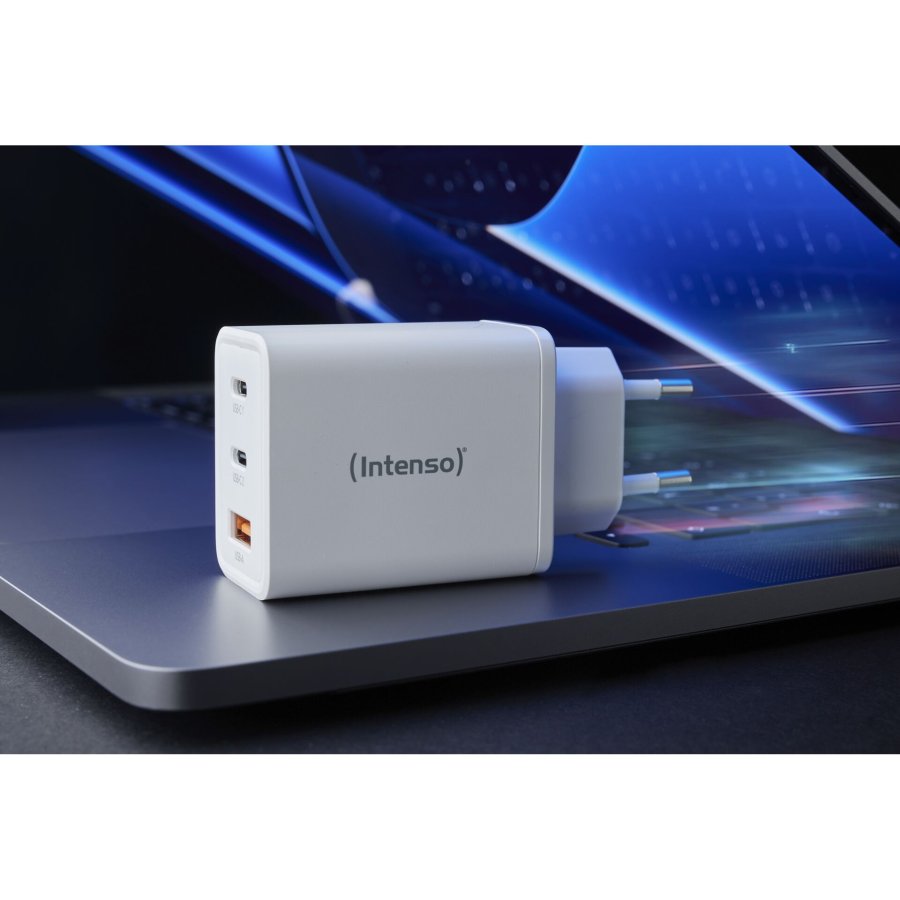 Intenso Power Adapter W65ACC GaN white 2x USB-C 1x USB-A 65W #7