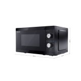 Sharp YC-MS01E-B mikroblgeovn Bordplade Solo mikroovn 20 L 800 W Sort #6