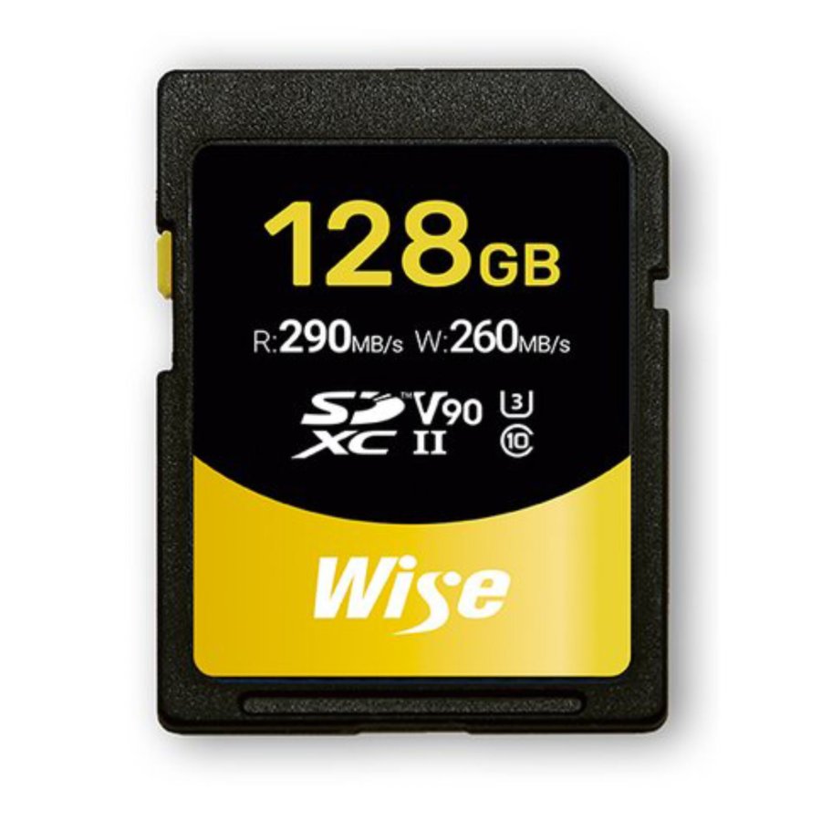 Wise SDXC UHS-II V90       128GB R:290MBs / W:260MBs   WI-SD-N128 #1