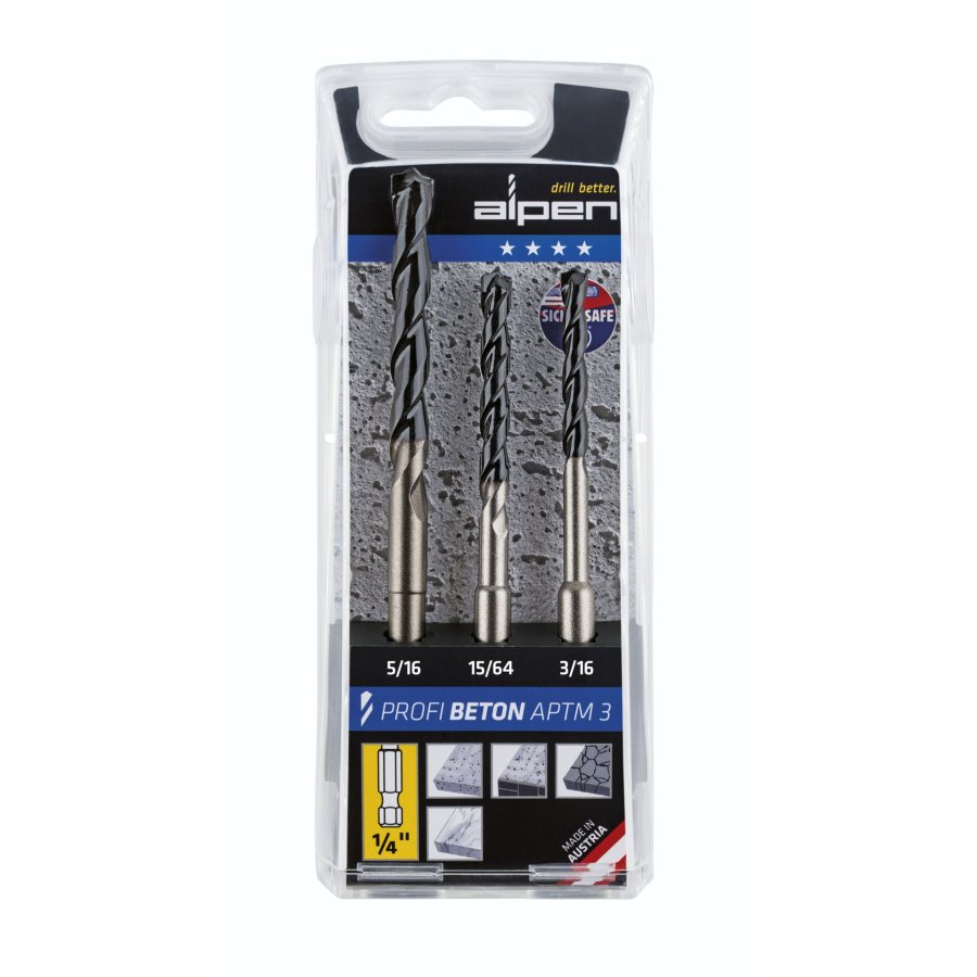 Alpen APTM3 HM-Concrete hexagon Set 3-pcs. #1
