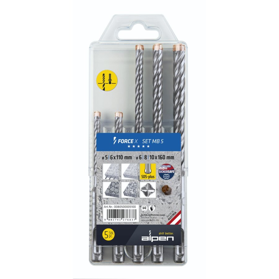 Alpen Set SDS+ FORCE X MB 5 (805+815) #1