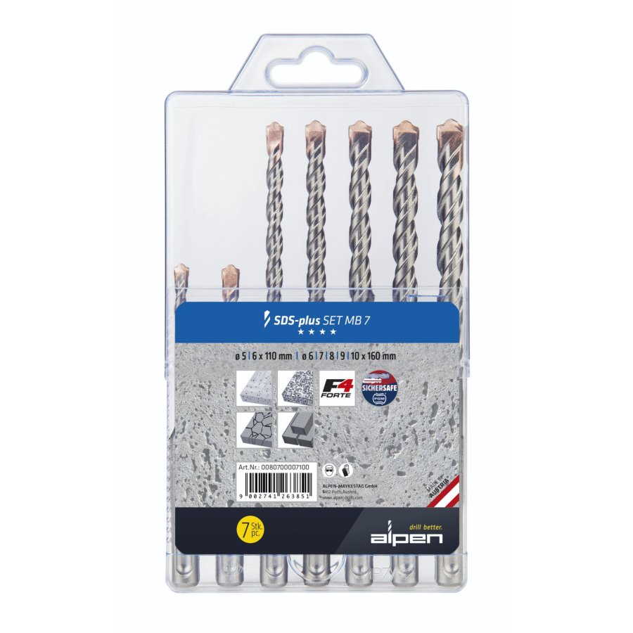 Alpen SDS-plus F4 MB7 5-6x110/6- 7-8-9-10x160 #1