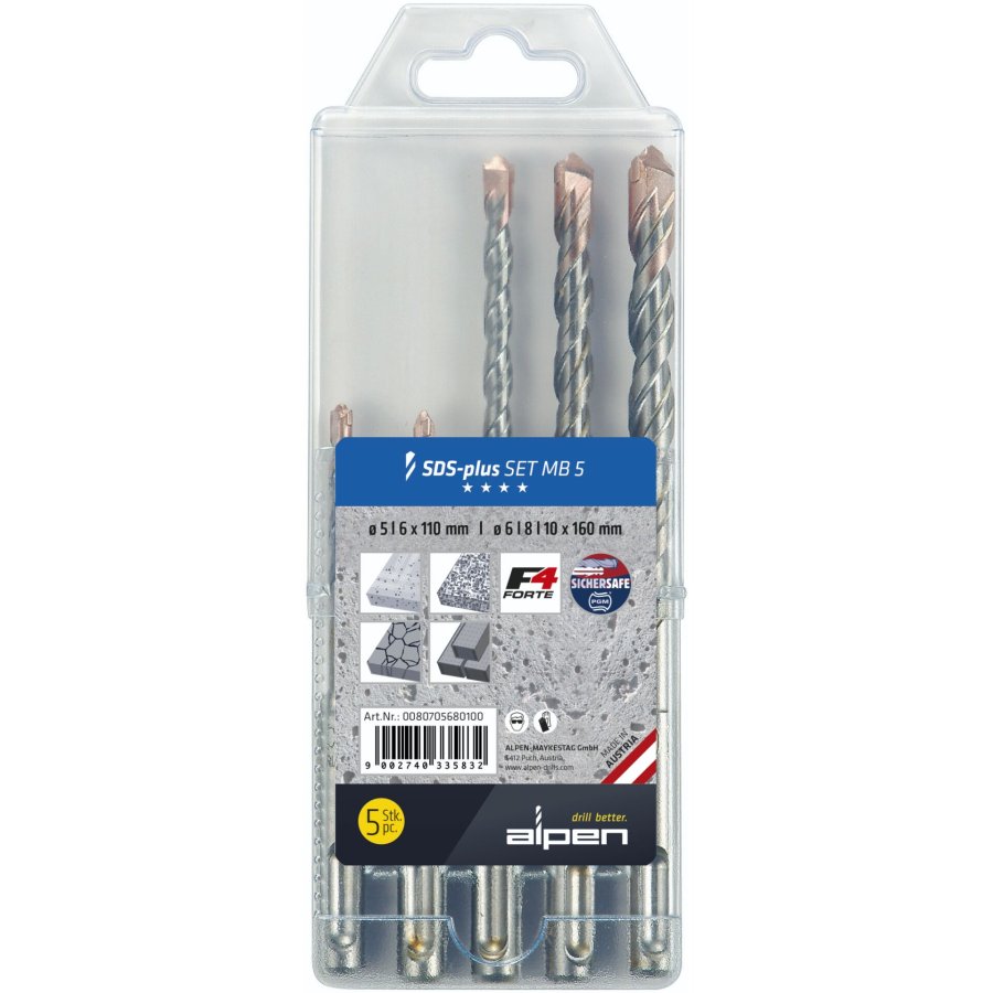 Alpen SDS+ F4 MB5 5-6x110/6-8-10 x160 #1