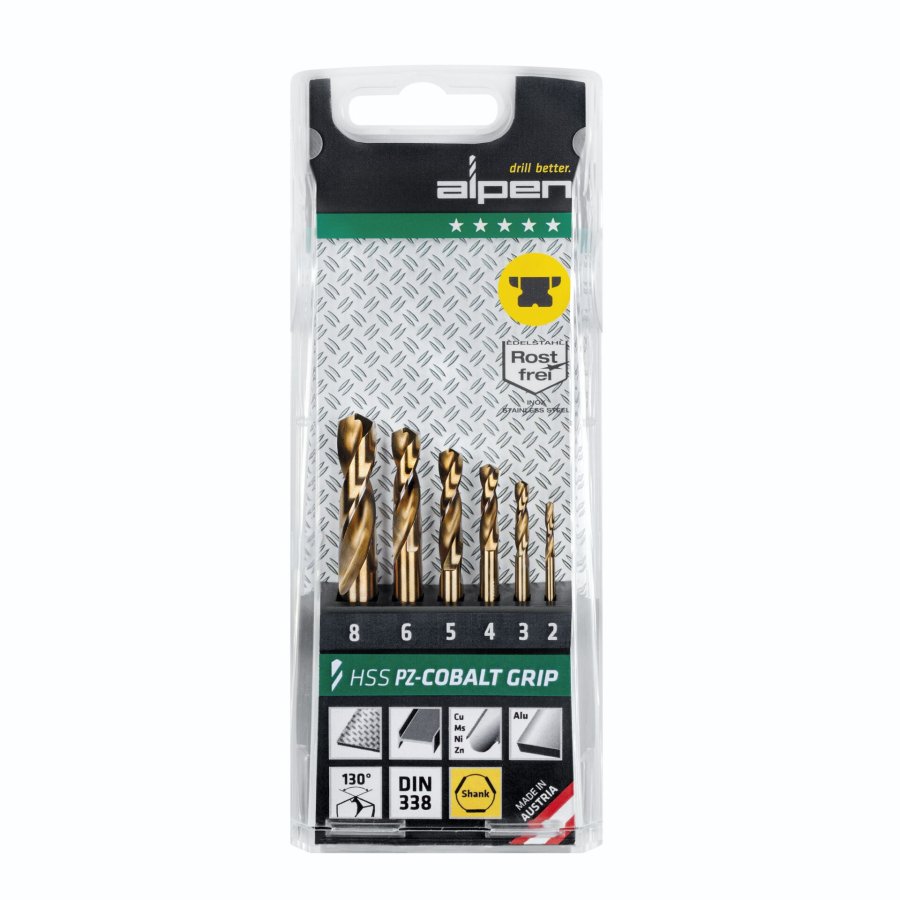 Alpen Cassette PZ HSS Cobalt 1897 3-kant TM 6, 6-pcs. #1