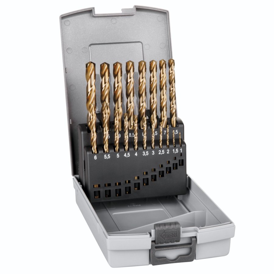 Alpen Cassette HSS Cobalt Jobber Drill Bits KP 19, 1-10x0.5 #1
