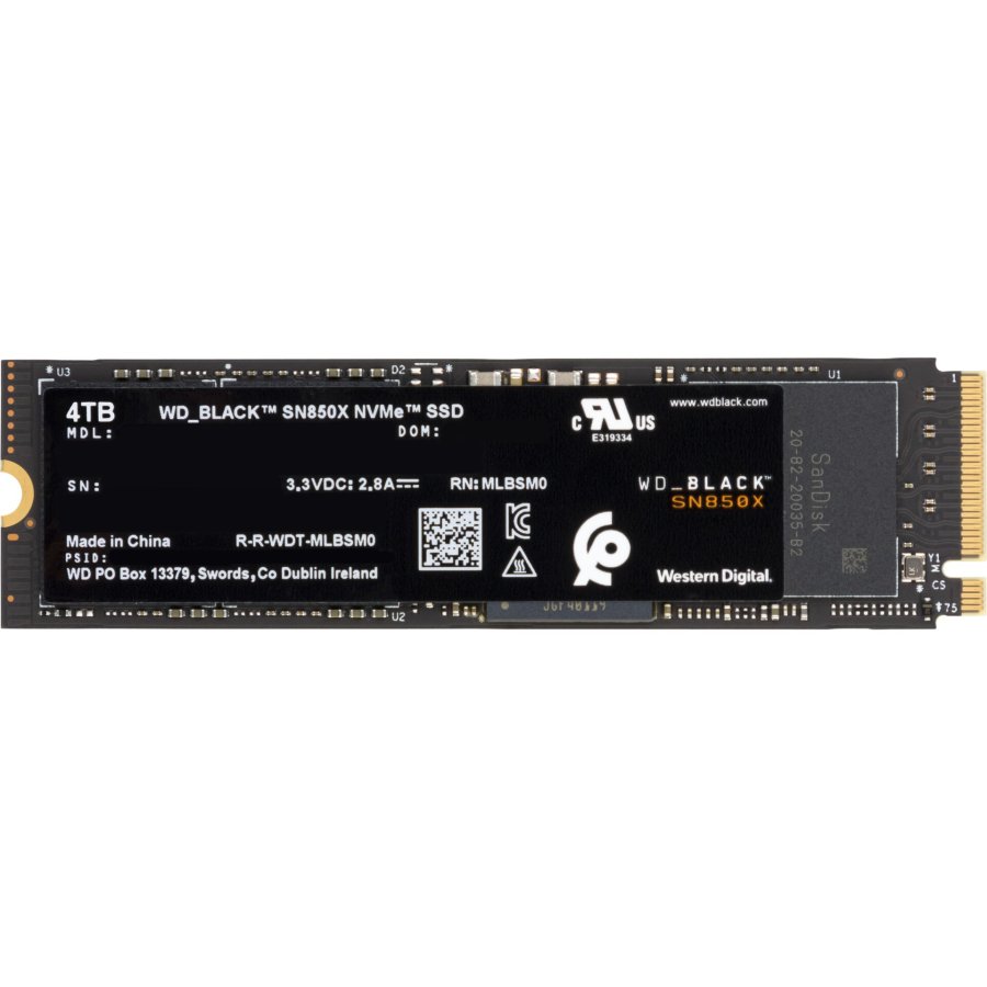 Western Digital Black SSD    4TB SN850 NVMe           WDS400T2X0E #1