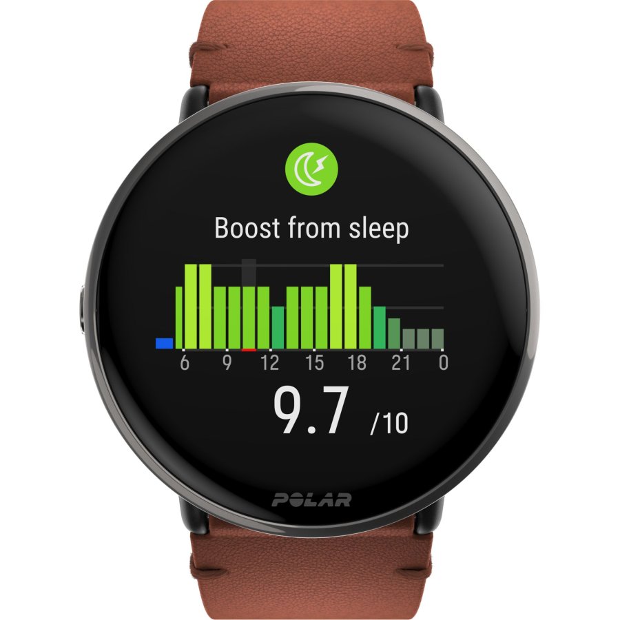 Polar Ignite 3 Titanium Leather- and Silicone Band #2