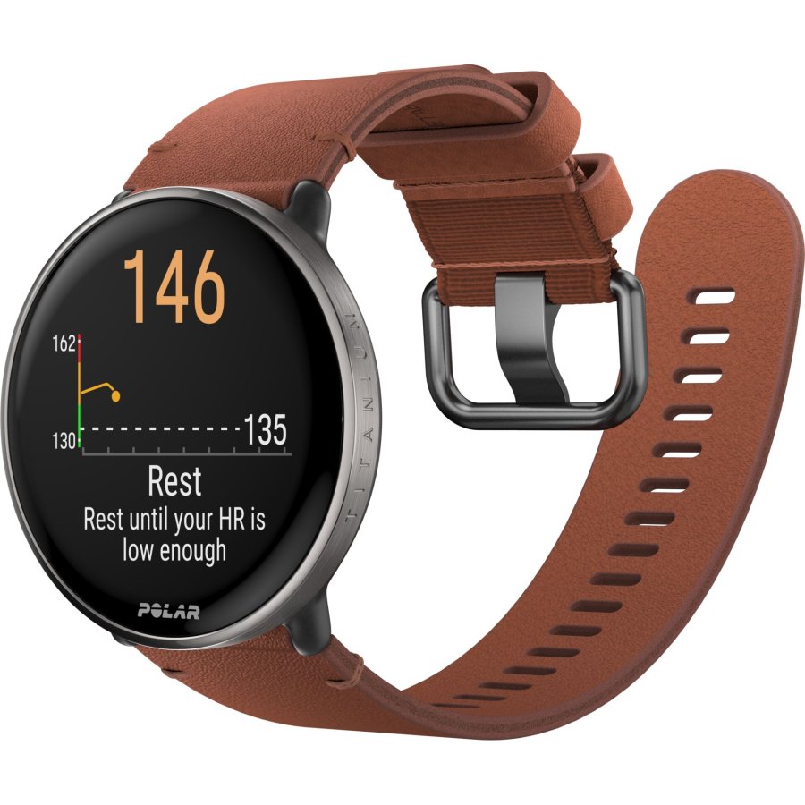 Polar Ignite 3 Titanium Leather- and Silicone Band #3